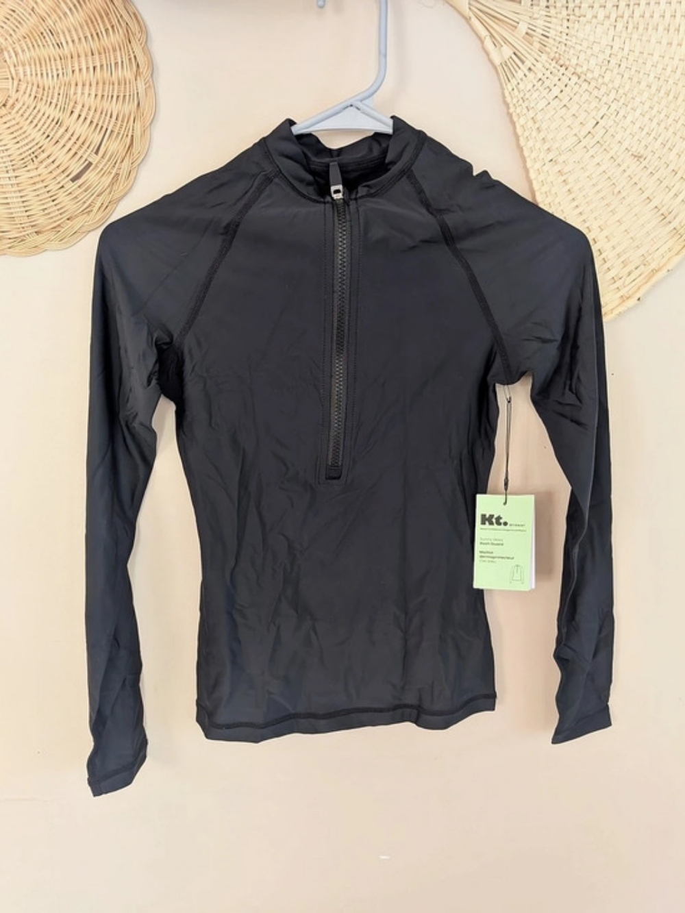 Kt. by Knix Sunny Skies Rash Guard Black Size Medium NWT